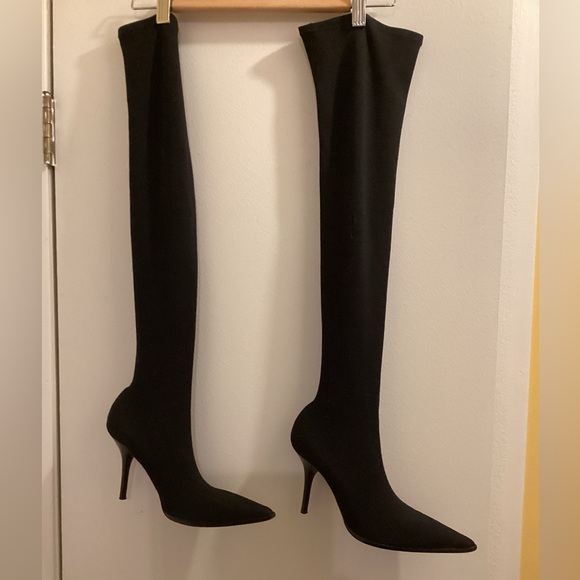 Michael Kors knit stiletto over the knee thigh high boots - Picture 4 of 7